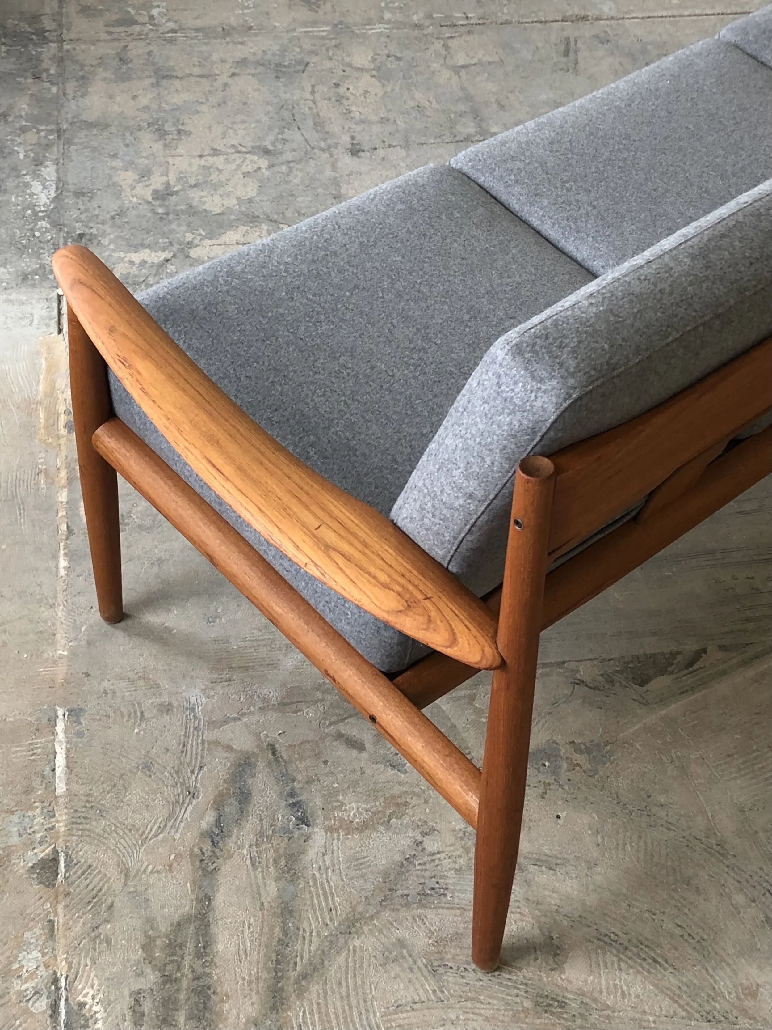 Grete Jalk Teak Sofa — 84 1/2